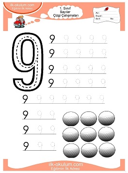 Çocuklar İçin Çizgi Çalışma Sayfaları 